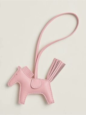 Hermès Rodeo Horse Bag Charm Rose Sakura Pink NEW